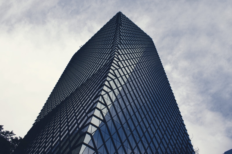 outdoors, heaven, nature, day, architecture, espelho, prédio, mirror, office building exterior, skyscraper, no people, santiago, modern, predio, 4K, low angle view