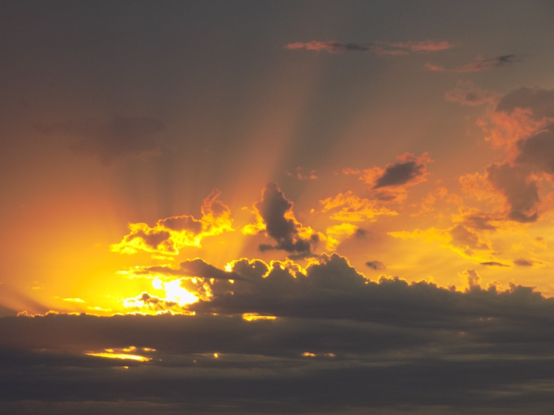 outdoors, burning, beauty in nature, environment, fire, yellow, pastel, 5K, no people, sun, warning sign, scenics - nature, dramatic sky, cloud - sky