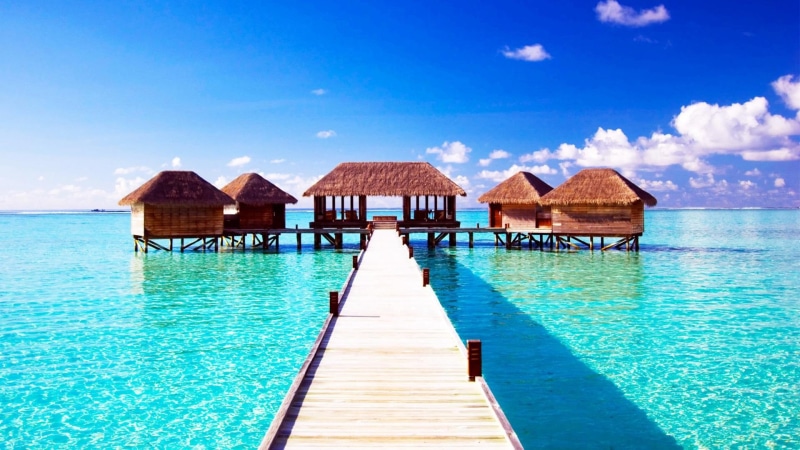 tropical, cabins, skyphoenixx1, nice, fantastic, 1080P, water, ocean, amazing, marvell, beautiful, pretty, picture