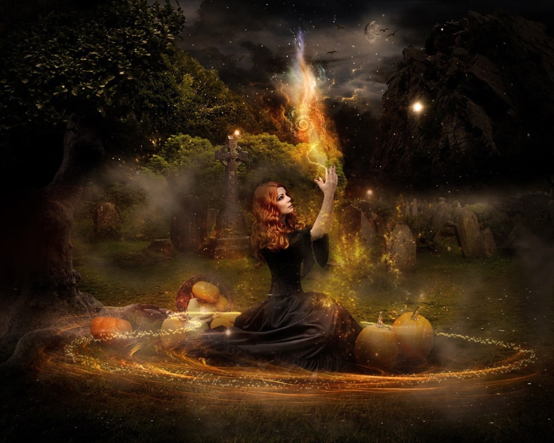cross, 720P, cemetery, witch, witchcraft