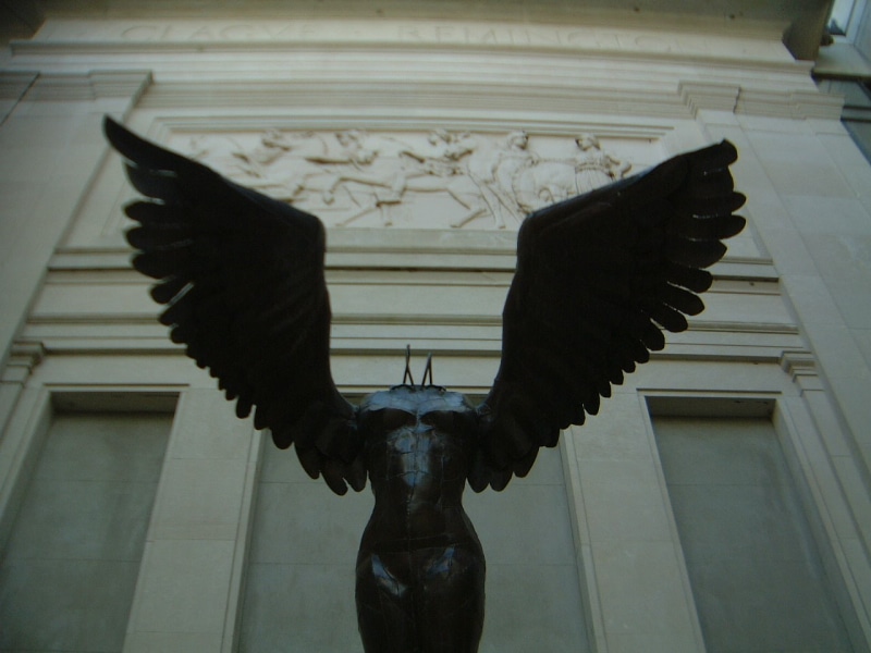 statue, wings, digital/artwork, hd, 720P, sculpture