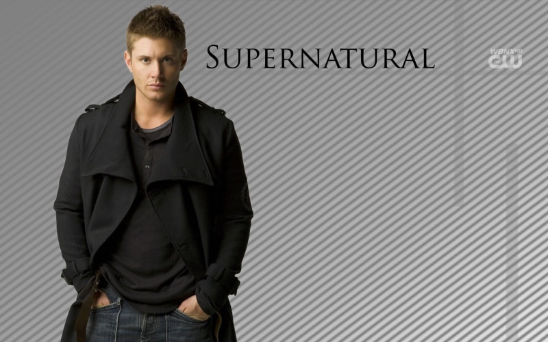 copy space, s, young men, attitude, adult, young adult, supernatural, Dean Winchester, waist up, series, serious, men, black, hands in pockets, one person