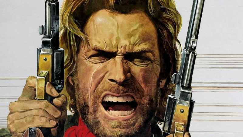 guns, hd, 1080P, clint, clint eastwood, art, two, eastwood, shouting, angry