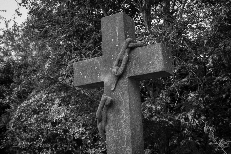 horror, photography, old, sign, christian, icon, deceased, crucifix, symbol, religion, gravestone, fear, tombstone, meadow, graveyard, tomb, creepy, cemetery