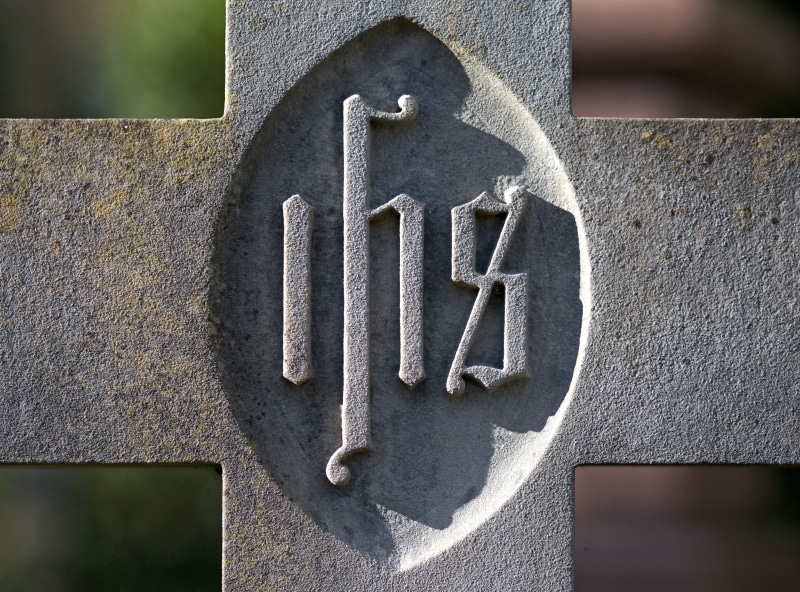 religious, no people, jhc, salvator, religion, symbol, hominum, rusty, outdoors, communication, Christogram, iron - Metal, jesus, cemetery, dead, memorial