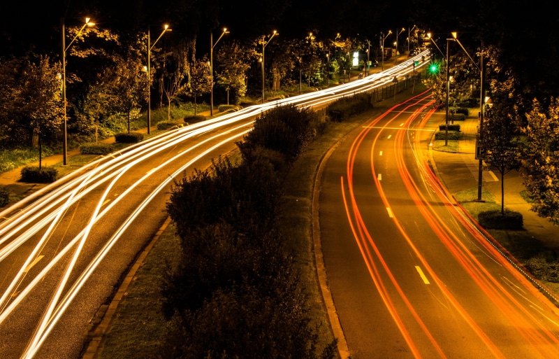 land Vehicle, photography, isle, two, nature, vehicle light, transportation, plant, no people, headlight, road, motion, traffic, city, outdoors, passing