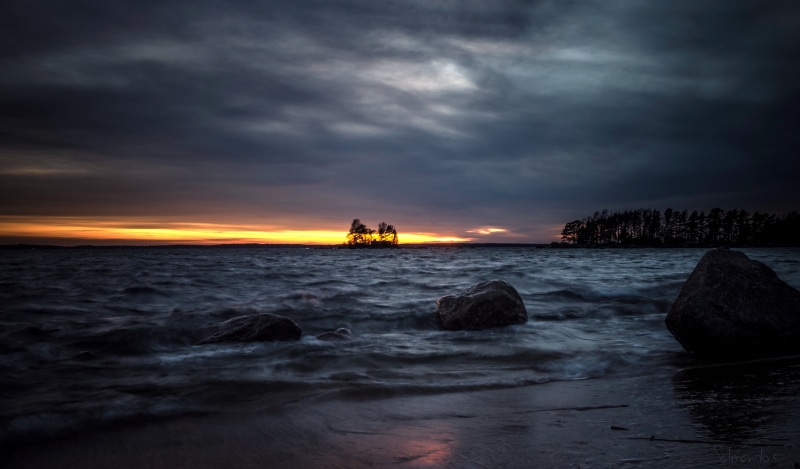 silhouette, nikkor, beach, nature, nikon  d600, 5K, coastline, sea, photography, rocks, Cloudy, Evening, clouds, sunset, night, kotka, island, dusk