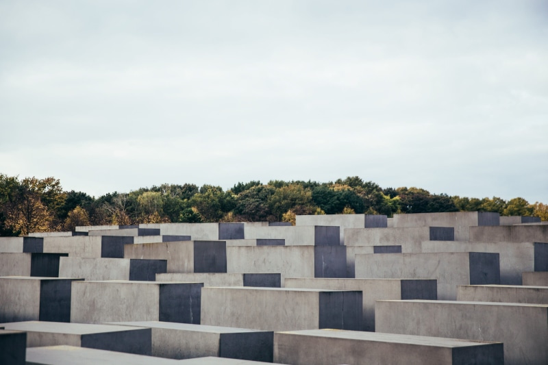 persecution, pattern, sightseeing, day, art, cemetery, symbol, modern, german, horizontal, blocks, culture, outdoors, memorial, museum, history, cloud - sky