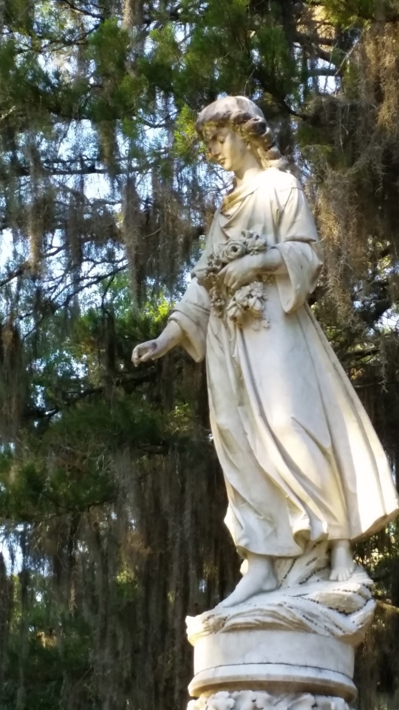 sculpture, monument, religion, moss, stone statue, south, grave, headstone, graveyard, georgia, tombstone, art and craft, belief, creativity, statue, plant