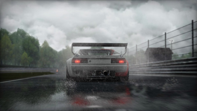 rainy season, raindrop, storm cloud, nature, storm, motor vehicle, digital art, 1080P, digital, abstract, tail light, motion, video games, artwork, car
