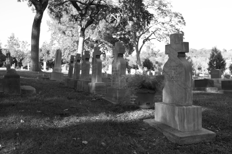 stone, black And White, place of Burial, memorial, grass, cemetery, concrete, 4K, architecture, death, tombstone, day, spirituality, outdoors, cross, napa