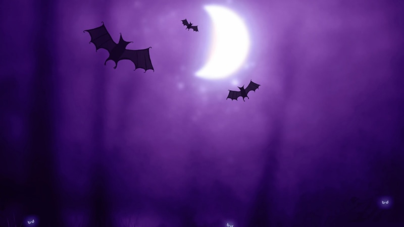 Halloween, low angle view, mode of transportation, travel, motion, no people, illustrations, 2K, bats, aerospace industry, airplane, mid-air, on the move