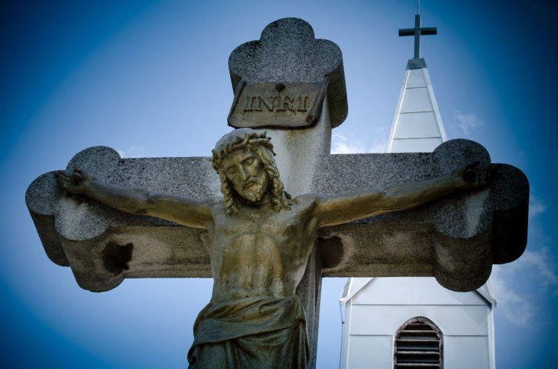 sculpture, christ, place of worship, spirituality, nature, representation, easter, christian, human representation, architecture And Buildings, art and craft