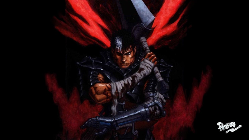 Berserk, Anime, guts, 720P