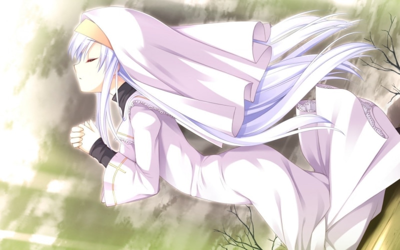 art and craft, low angle view, pattern, close-up, day, purple, creativity, focus on foreground, textile, 720P, no people, praying, growth, nature, anime girls