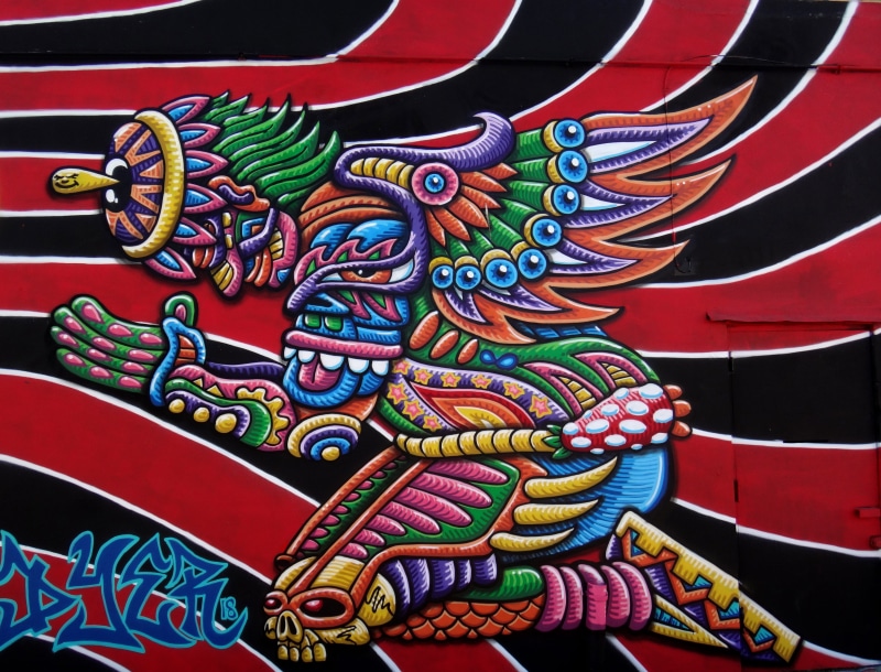 miami, multi colored, art and craft, architecture, creativity, painting, representation, wall, black, belief, dragon, worship, pattern, praying, no people