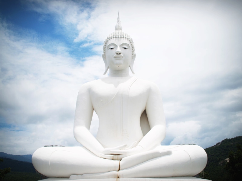 idol, ancient, spiritual, relaxation, budda, 2K, tranquility, peaceful, religious, concrete, sacred, body, white, white color, yoga, worship, male likeness