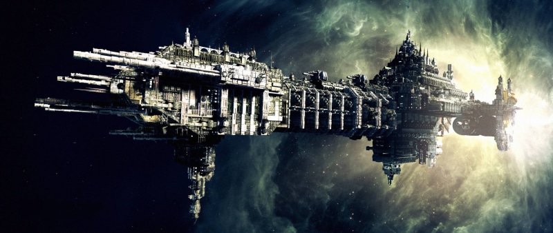 spaceship, Battlefleet gothic, space, 000, Imperium of Man, Warhammer 40, science fiction, 2K