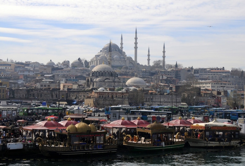1080P, crowded, white, place of worship, sky, travel, residential district, city, day, religion, crowd, architecture, mosque, cloud - sky, nature, spirituality