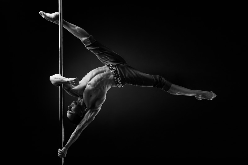 performing arts event, 4K, men, arts culture and entertainment, studio shot, beauty, balance, circus, pole dancing, adult, indoors, elegance, dancing