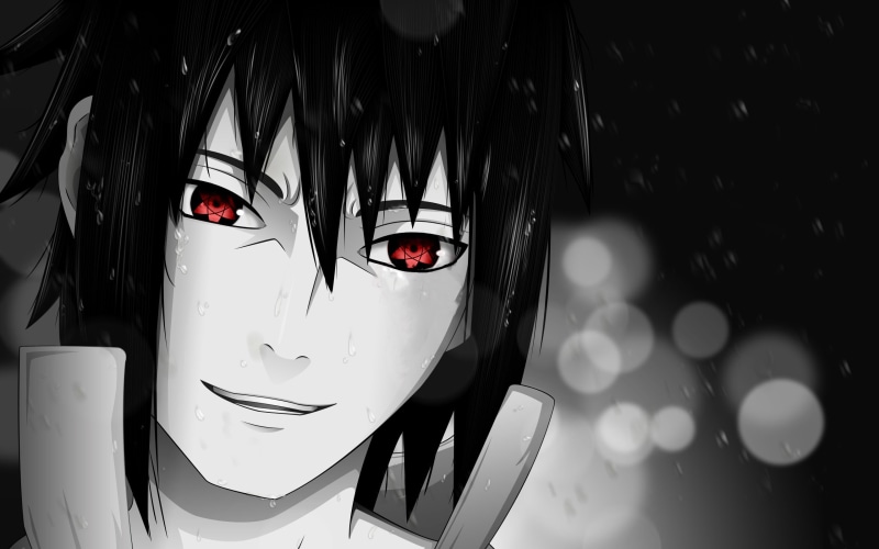 2K, face, close-up, uchiha sasuke, naruto, eyes, naruto shippuden, mangekyou sharingan, sharingan