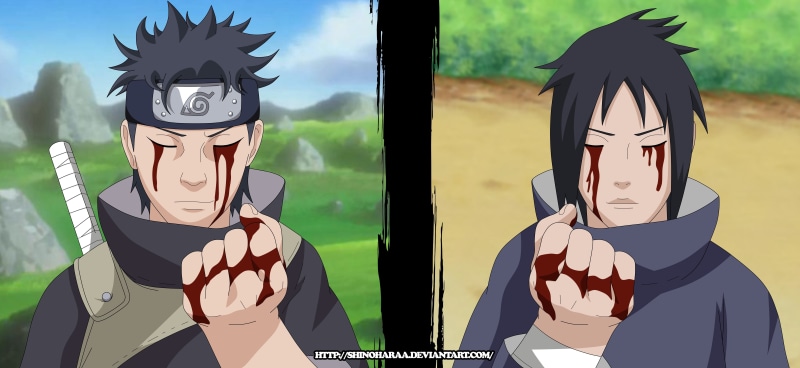 uchiha, blue, 5K, shirt, shisui, hitai-ate, izuna, naruto