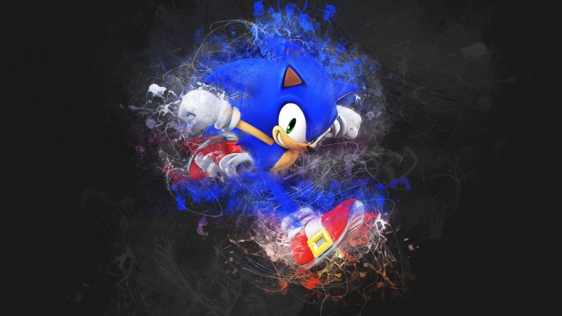 artwork, Sonic, 4K, hero, Super Smash Brothers, Sonic the Hedgehog