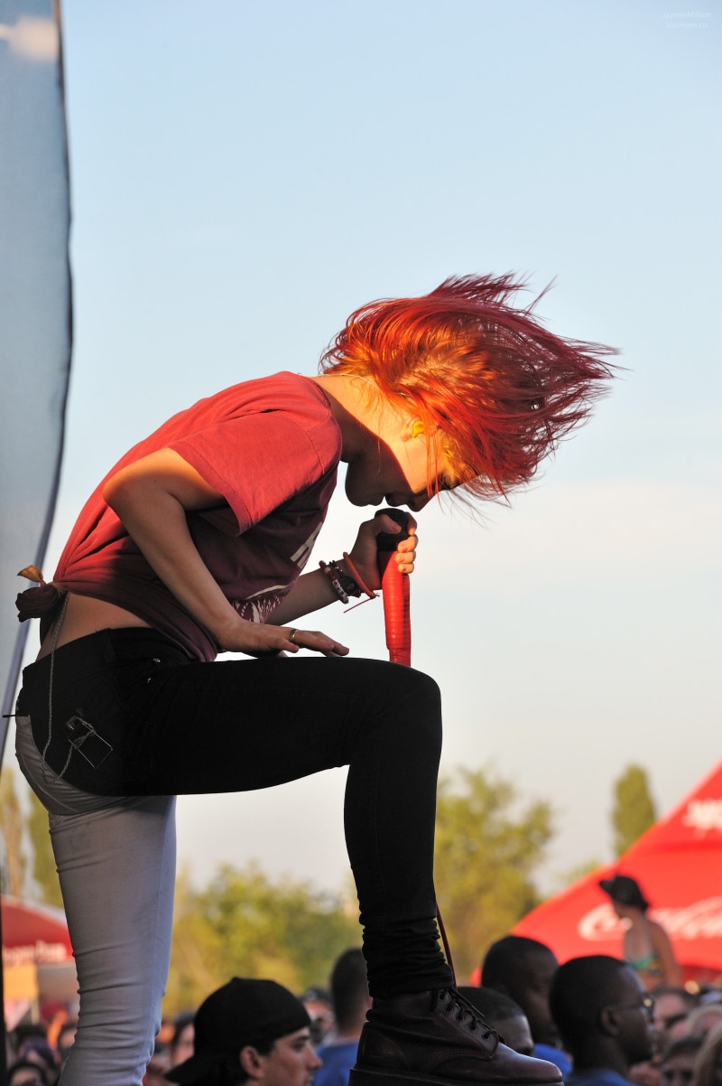 4K, singing, stage shots, Paramore, redhead, Hayley Williams, women