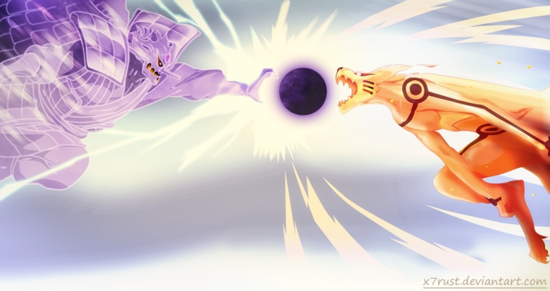 1080P, Susanoo (Naruto), Naruto Uzumaki, Anime, Kyūbi (Naruto), Sasuke Uchiha, Naruto