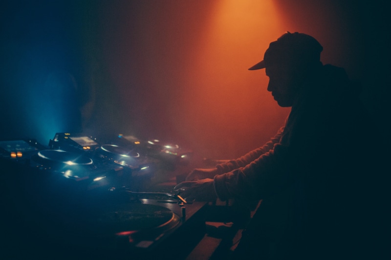 Machine, drum - percussion instrument, Hand, volume, Musician, Party, concert, console, audio, Music, event, Listening, finger, illuminated, operating