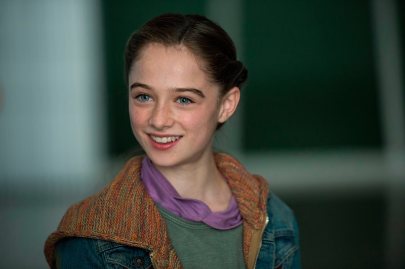 blue, Future earth, 4K, brown, women, Tomorrowland, jacket, in the film, Raffey Cassidy, s