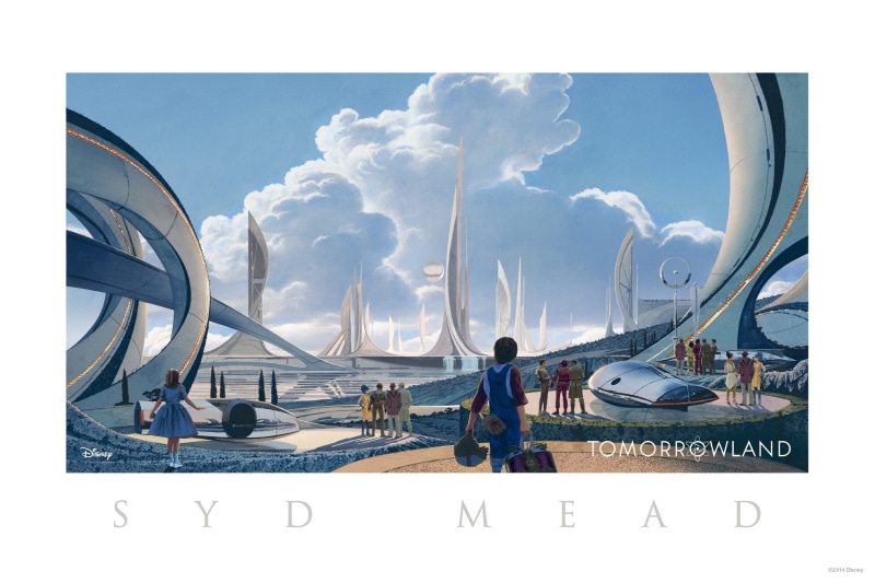 sky, architecture, the city, still, rear view, 1080P, Future earth, cloud - sky, people, transfer print, Tomorrowland, nature, figure, art, fiction, group of people