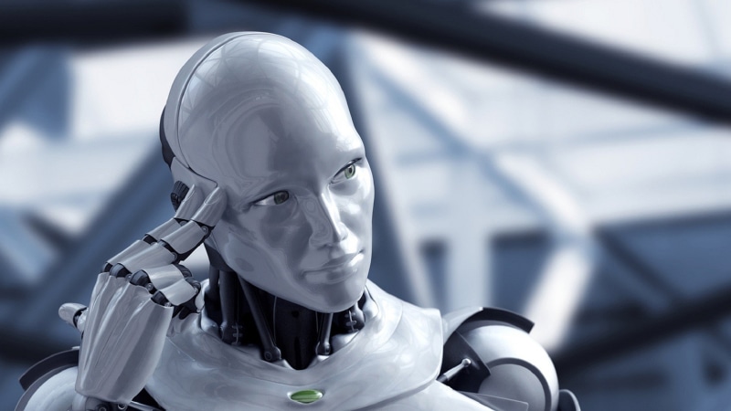 digital art, technology, robot, 1080P, hands, face, Hi-Tech