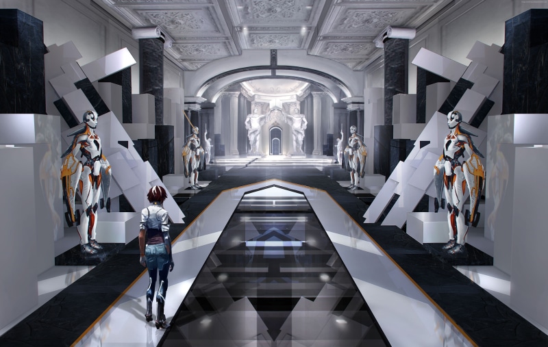 direction, 4K, architecture, architectural column, Xbox 360, spirituality, day, Best Games 2015, vanishing point, game, cyberpunk, indoors, the way forward