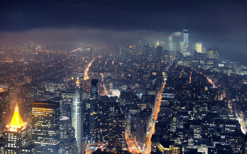 New, Lights, City, 2K, Night, Skyscrapers, York, Metropolis
