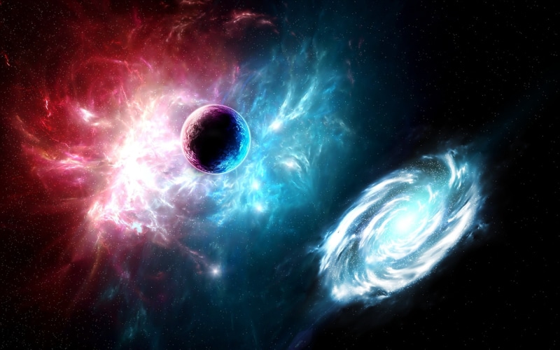 Planet, Universe, Galaxy, Light, Nebula, Space, 1080P
