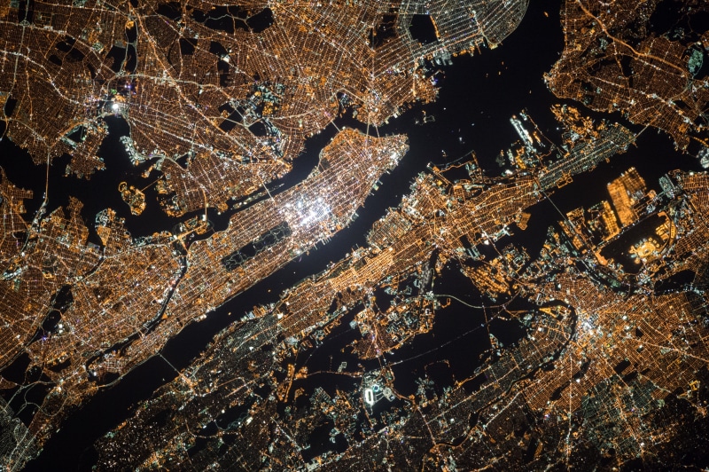 new york city, planet, close-up, earth, city, cold temperature, full frame, no people, 4K, lights, bright, vulnerability, textured, pattern, photo, winter