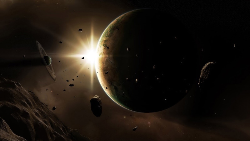 light, dark, cool, universe, cool space, 1080P, planet, floating, space