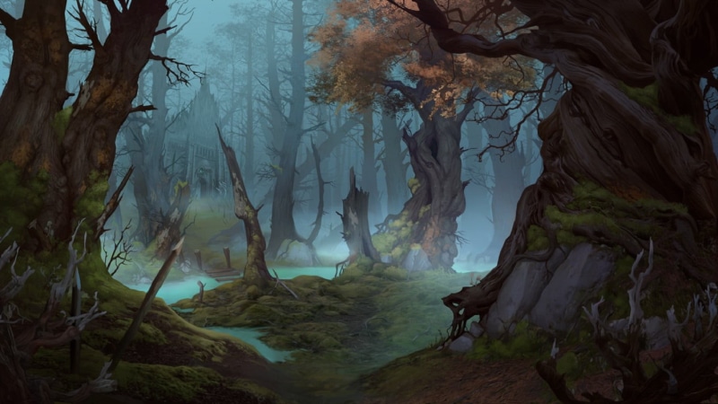 digital art, fantasy art, swamp, 720P, Elizaveta Lebedeva