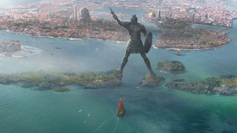 city, Braavos, Game of Thrones, fantasy art, 1080P, statue