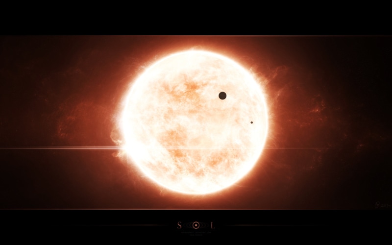 space exploration, cloud - sky, space, star - space, shape, circle, nature, sky, Sol, science, night, stars, outdoors, glowing, screengrab, 4K, planet - space