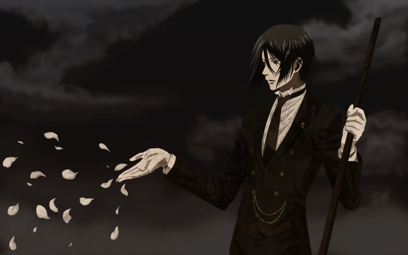 1080P, sebastian, manga, hd, cartoon/comic, michaelis, butler, anime, black, kuroshitsuji