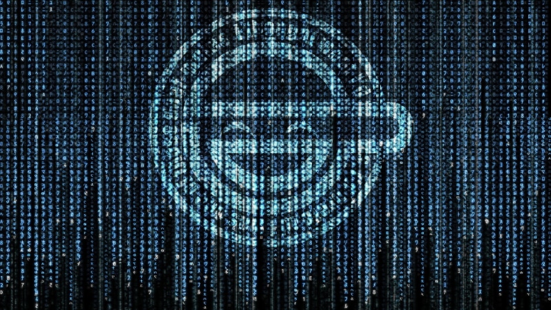 1080P, fictional logo, anime, Laughing Man, Ghost in the Shell