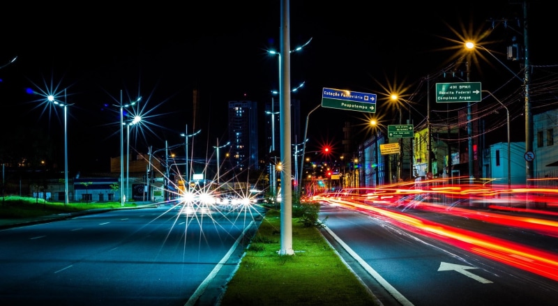 skyscraper, speed, brazil, street, blurred motion, cityscape, outdoors, Traffic, street light, sao paulo, Night, City, motion, long exposure, paulo, de
