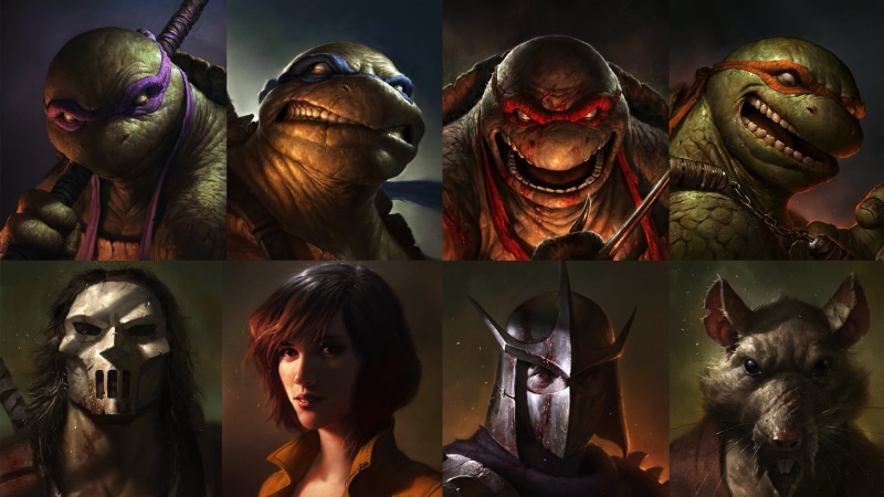 Teenage Mutant Ninja Turtles, creativity, close-up, tmnt, art and craft, mask - disguise, digital composite, illustration, male likeness, sculpture, craft