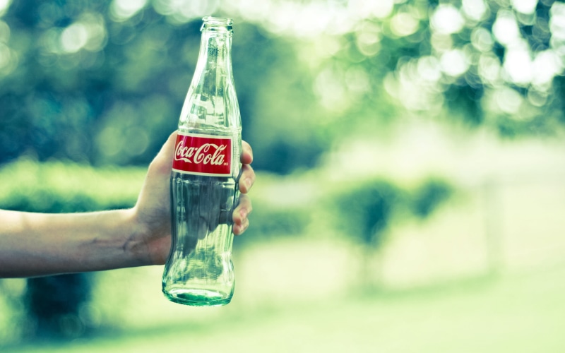 refreshment, plastic, human Hand, Coca-Cola, transparent, day, plant, hand, mood, focus on foreground, heat, human limb, nature, drinking, drinks, glass