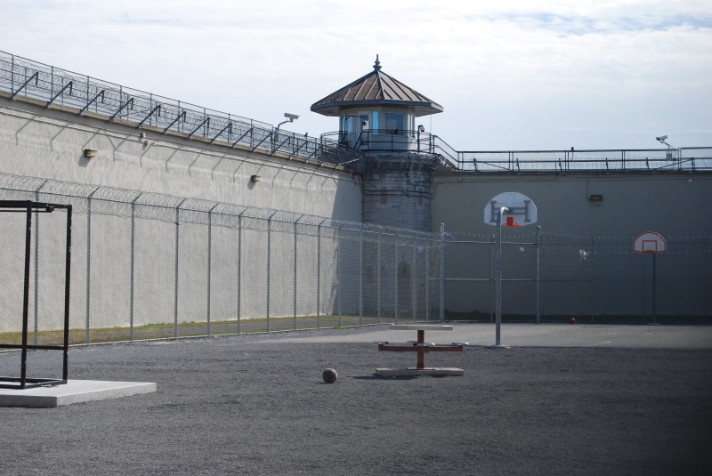 hangar, kingston, road, sky, city, street, fence, asphalt, building exterior, nature, concrete, 4K, canada, prison, architecture, banister, building, handrail