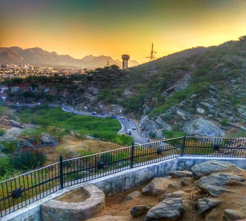 landscape portrait technique professional photography, scenics - nature, handrail, transportation, vehicles, non-urban scene, banister, no people, ajmer pushkar