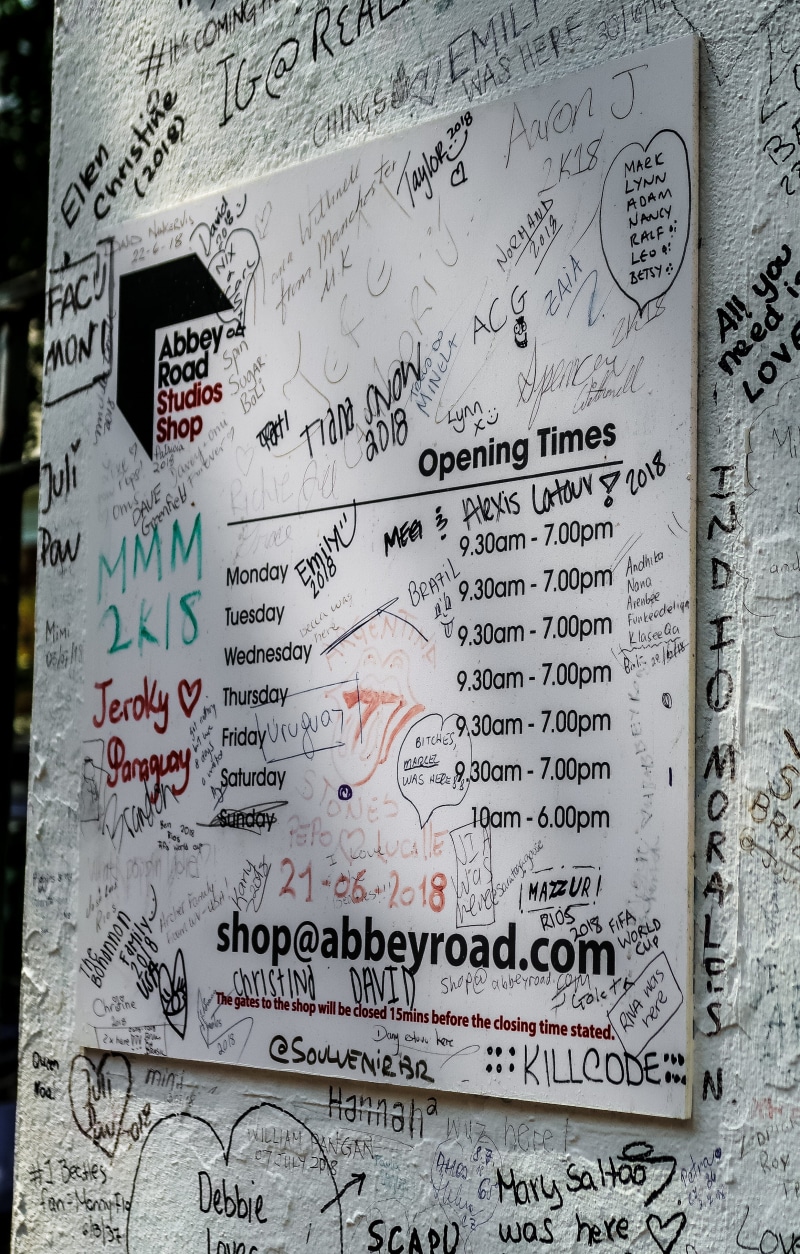 indoors, wall - building feature, non-western script, menu, england, white, wall, brochure, label, 2K, the abbey road store - abbey road studios, communication