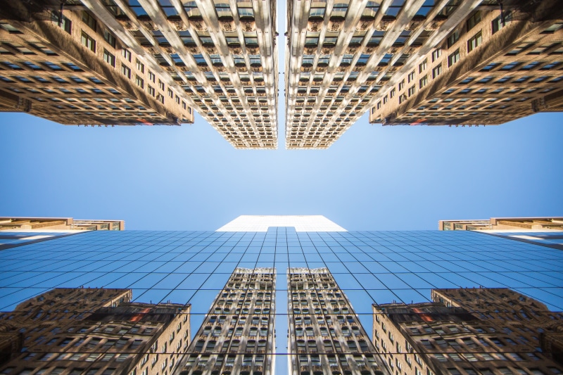 building Exterior, skyscraper, urban Scene, United States of America, Manhattan, USA, blue, architecture, built Structure, sky, NYC  New York, skyscrapper